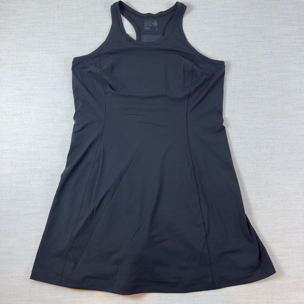Mountain Hardwear Womens Black Racerback Active Dress Built In Bra Hiking large
